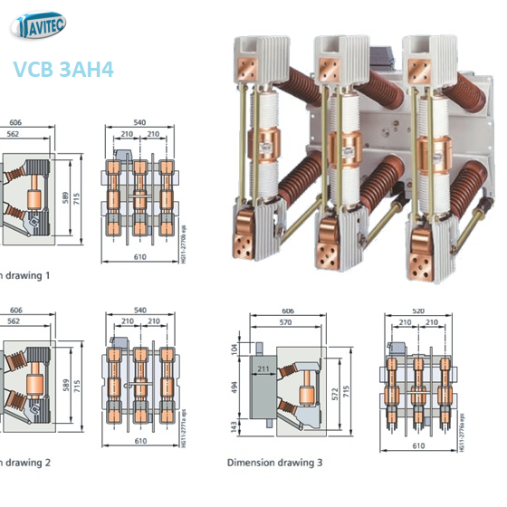 Máy cắt chân không VCB 3AH