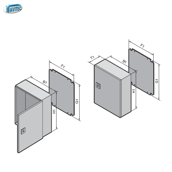 TỦ ĐIỆN AE COMPACT - W 600-1000, H 760-1400 - RITTAL